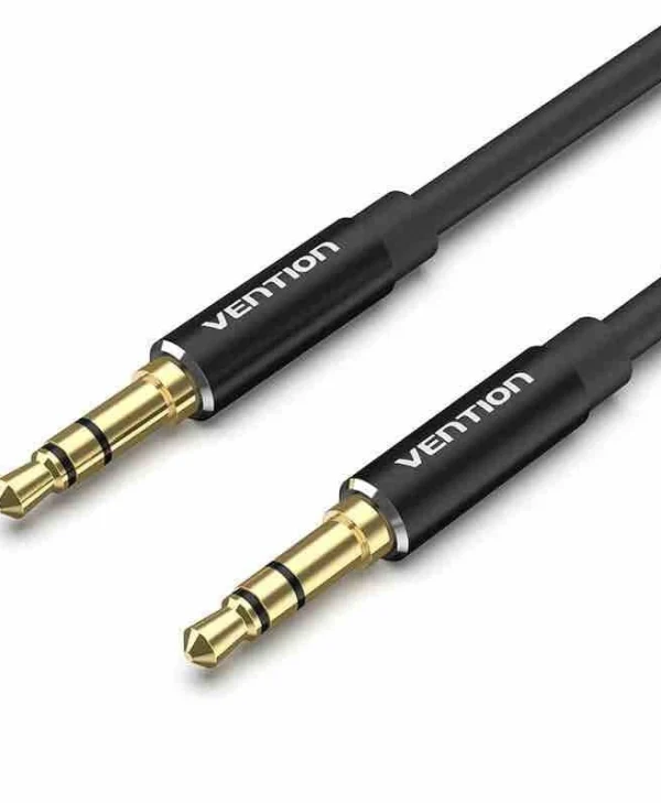 Vention Καλώδιο 3.5mm male - 3.5mm male Μαύρο 1m BAXBF