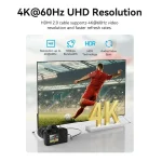 Vention HDMI 2.0 Cable mini HDMI male - HDMI male 3m Μαύρο AGHBI - Image 3