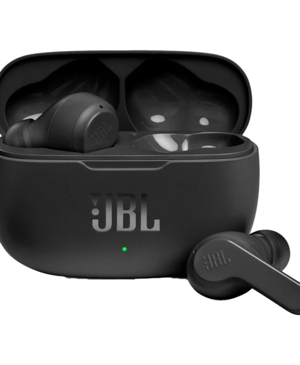 JBL Wave 200TWS In-ear Bluetooth Handsfree Ακουστικά με Θήκη Φόρτισης Μαύρα JBLW200TWSBLK