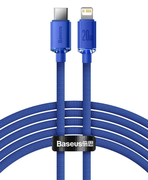 Baseus Crystal Shine Braided USB-C to Lightning Cable 20W Μπλε 2m (CAJY000303)