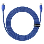 Baseus Crystal Shine Braided USB-C to Lightning Cable 20W Μπλε 2m (CAJY000303) - Image 3