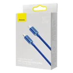 Baseus Crystal Shine Braided USB-C to Lightning Cable 20W Μπλε 2m (CAJY000303) - Image 4
