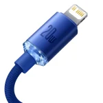 Baseus Crystal Shine Braided USB-C to Lightning Cable 20W Μπλε 2m (CAJY000303) - Image 7