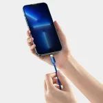 Baseus Crystal Shine Braided USB-C to Lightning Cable 20W Μπλε 2m (CAJY000303) - Image 11