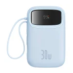 Baseus QPow 2 Power Bank 10000mAh 30W με Θύρα USB-A και Θύρα USB-C Μπλε P10055008313-00