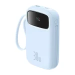 Baseus QPow 2 Power Bank 10000mAh 30W με Θύρα USB-A και Θύρα USB-C Μπλε P10055008313-00 - Image 4