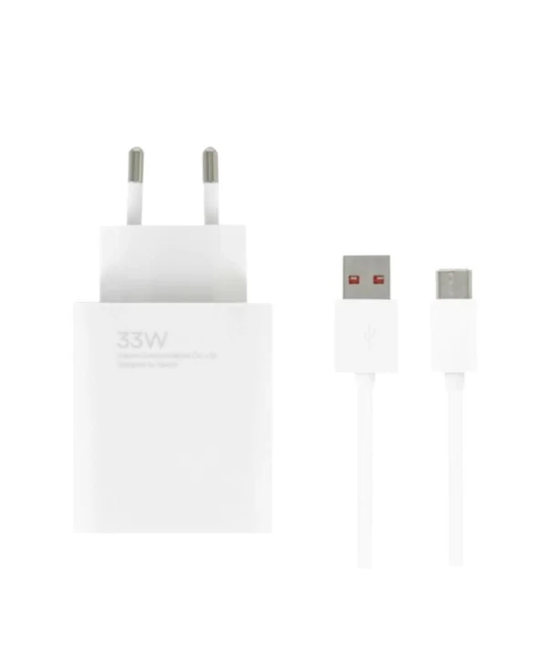 Xiaomi Φορτιστής με Θύρα USB-A και Καλώδιο USB-C 33W Λευκός (BHR9956EU)