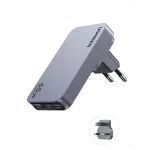 Ugreen Φορτιστής Χωρίς Καλώδιο GaN με Θύρα USB-A και 2 Θύρες USB-C 65W Γκρι (Nexode Pro) 25356
