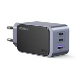 Ugreen Φορτιστής Χωρίς Καλώδιο GaN με Θύρα USB-A και 2 Θύρες USB-C 65W Power Delivery / Quick Charge 3.0 Γκρι (Nexode Air X553) 35042