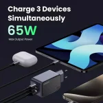 Ugreen Φορτιστής Χωρίς Καλώδιο GaN με Θύρα USB-A και 2 Θύρες USB-C 65W Power Delivery / Quick Charge 3.0 Γκρι (Nexode Air X553) 35042 - Image 5