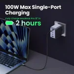 Ugreen Φορτιστής Χωρίς Καλώδιο GaN με Θύρα USB-A και 3 Θύρες USB-C 100W Power Delivery / Quick Charge 2.0 / Quick Charge 3.0 / Quick Charge 4.0 Γκρι (Nexode S) 35043 - Image 7