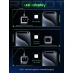 Ugreen Φορτιστής Χωρίς Καλώδιο GaN με Θύρα USB-A και 2 Θύρες USB-C 65W Power Delivery / Quick Charge 4.0 Γκρι (Robot) 25685B - Image 2