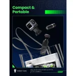 Ugreen Φορτιστής Χωρίς Καλώδιο GaN με Θύρα USB-A και 2 Θύρες USB-C 65W Power Delivery / Quick Charge 4.0 Γκρι (Robot) 25685B - Image 7