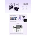 QCY T13X In-ear Bluetooth Handsfree Ακουστικά με Θήκη Φόρτισης Λευκά 6957141408506 - Image 4