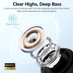 QCY AilyBuds E10 QT35 Bluetooth Handsfree Ακουστικά με Αντοχή στον Ιδρώτα και Θήκη Φόρτισης Μαύρα QCY-QT35 Blue - Image 2
