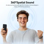 QCY AilyBuds E10 QT35 Bluetooth Handsfree Ακουστικά με Αντοχή στον Ιδρώτα και Θήκη Φόρτισης Μαύρα QCY-QT35 Blue - Image 4