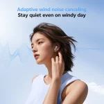 QCY AilyBuds E20 Bluetooth Handsfree Ακουστικά με Αντοχή στον Ιδρώτα και Θήκη Φόρτισης Clear Blue QCY-HT13 Clear Blue - Image 9