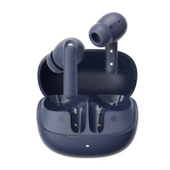 QCY HT15 Buds ANC Bluetooth Handsfree Ακουστικά με Αντοχή στον Ιδρώτα και Θήκη Φόρτισης Μπλε QCY-HT15 Blue