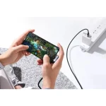 Ugreen Angle (90°) / Braided USB 2.0 Cable USB-C male - USB-A 18W Μαύρο 1m (20299) - Image 5