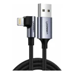 Ugreen Angle (90°) / Braided USB to Lightning Cable Μαύρο 1m (60521) - Image 2