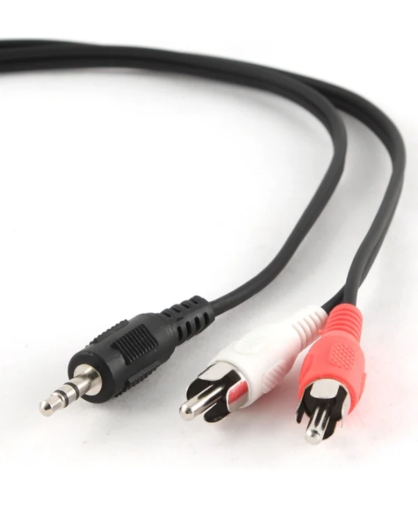 Cablexpert Καλώδιο 3.5mm male - RCA male Μαύρο 2.5m (CCA-458-2.5M)