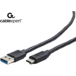 Cablexpert Regular USB 3.0 Cable USB-C male - USB-A male Μαύρο 1.8m (CCP-USB3-AMCM-6)