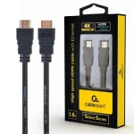 Cablexpert HDMI 1.4 Cable HDMI male - HDMI male 1.8m Μαύρο CC-HDMIL-1.8M - Image 2
