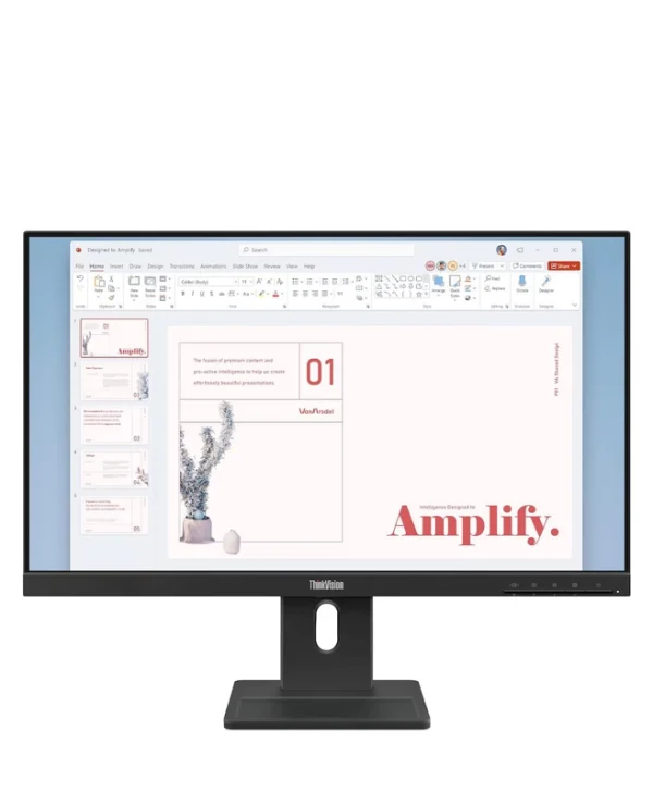 Lenovo ThinkVision E24-40 IPS Monitor 23.8" FHD 1920x1080 με Χρόνο Απόκρισης 4ms GTG 64BAMAT1EU