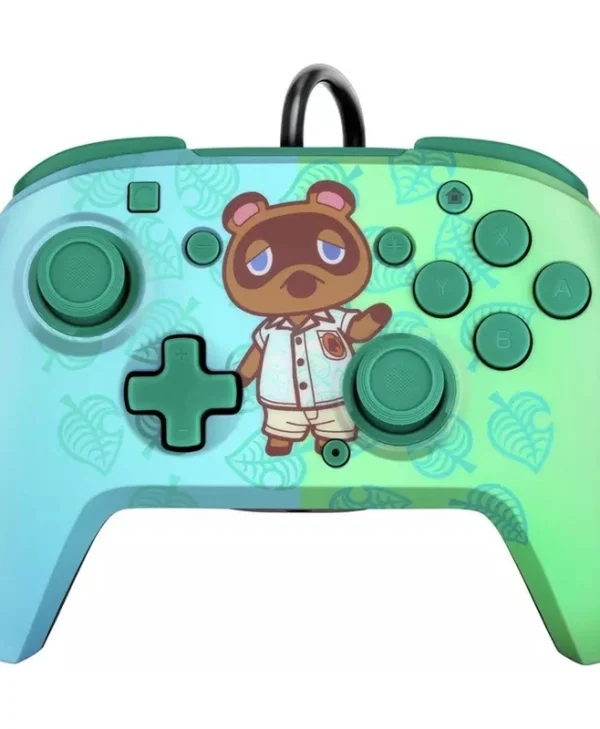 PDP Faceoff Deluxe+ Ενσύρματο Gamepad για Switch Animal Crossing 500-134-EU-C5AC-1