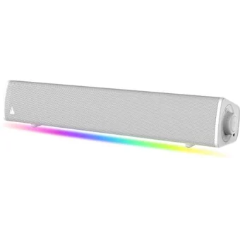 Creative Sound Blaster GS3 Ασύρματα Ηχεία Υπολογιστή 2.0 με RGB Φωτισμό και Bluetooth Ισχύος 24W σε Λευκό Χρώμα 51MF8465AA002