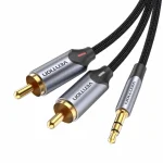 Vention Καλώδιο 3.5mm male - 2x RCA male Γκρι 1.5m (BCNBG) - Image 2