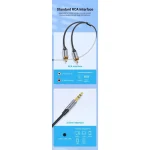 Vention Καλώδιο 3.5mm male - 2x RCA male Γκρι 1.5m (BCNBG) - Image 6
