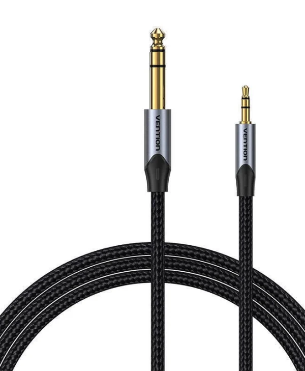 Vention Καλώδιο 3.5mm male - 3.5mm male Γκρι 0.5m (056193) BAUHD