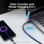 Vention USB 2.0 Cable USB-C male - USB-A Μαύρο 1.5m (CTHBG) - Image 4