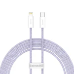 Baseus Dynamic 2 Braided USB-C to Lightning Cable 20W Μωβ 2m (CALD040305)