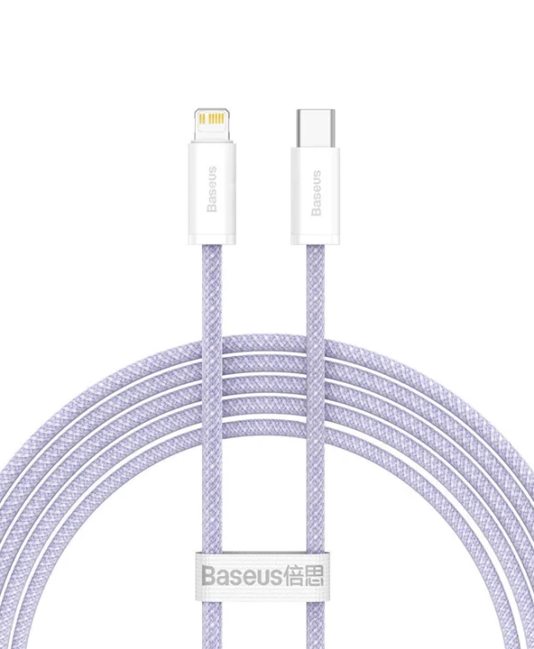 Baseus Dynamic 2 Braided USB-C to Lightning Cable 20W Μωβ 2m (CALD040305)