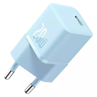 Baseus Φορτιστής Χωρίς Καλώδιο GaN με Θύρα USB-C 20W Power Delivery / Quick Charge 5.0 Μπλε (Gan5) CCGN050103