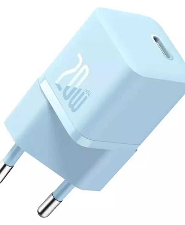 Baseus Φορτιστής Χωρίς Καλώδιο GaN με Θύρα USB-C 20W Power Delivery / Quick Charge 5.0 Μπλε (Gan5) CCGN050103