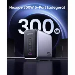 Ugreen Βάση Φόρτισης GaN με Θύρα USB-A και 4 Θύρες USB-C 300W Power Delivery σε Μαύρο χρώμα (Nexode) 90903B - Image 4