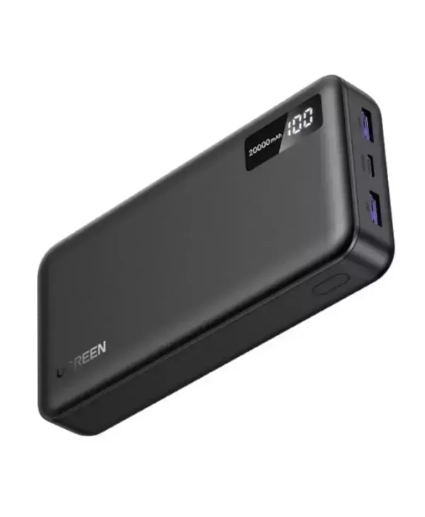Ugreen PB312 Power Bank 20000mAh 20W με 2 Θύρες USB-A και Θύρα USB-C Μαύρο 25683