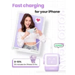 Ugreen Φορτιστής Χωρίς Καλώδιο GaN με Θύρα USB-A και 2 Θύρες USB-C 65W Power Delivery / Quick Charge 4.0 Μωβ (Robot) 35291 - Image 4