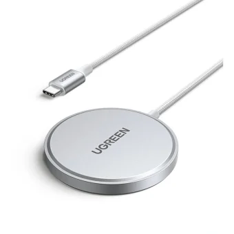 Ugreen Ασύρματος Φορτιστής (Qi Pad) 15W Λευκός (W703) 35565