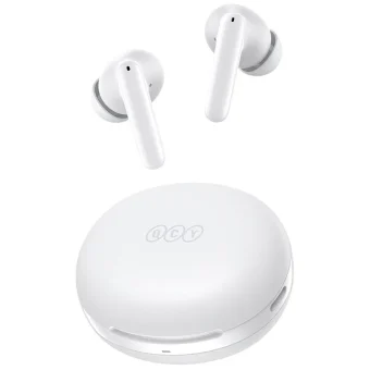QCY T13 ANC2 In-ear Bluetooth Handsfree Ακουστικά με Θήκη Φόρτισης Λευκά 6957141408551
