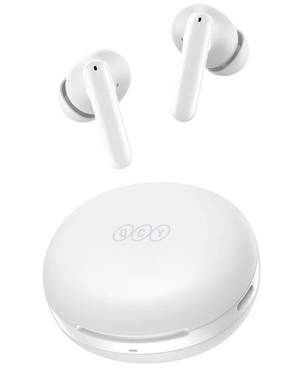 QCY T13 ANC2 In-ear Bluetooth Handsfree Ακουστικά με Θήκη Φόρτισης Λευκά 6957141408551