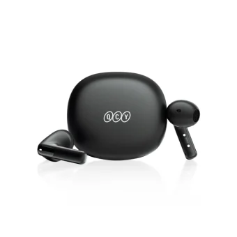QCY AilyBuds E10 QT35 Bluetooth Handsfree Ακουστικά με Αντοχή στον Ιδρώτα και Θήκη Φόρτισης Μαύρα QCY-QT35 Black