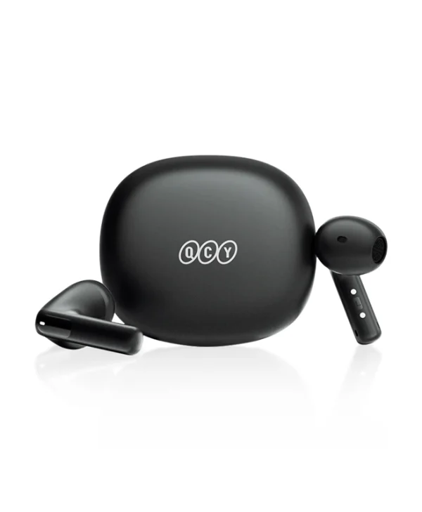 QCY AilyBuds E10 QT35 Bluetooth Handsfree Ακουστικά με Αντοχή στον Ιδρώτα και Θήκη Φόρτισης Μαύρα QCY-QT35 Black