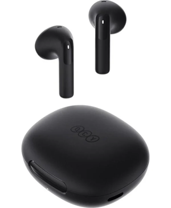 QCY AilyBuds E20 Bluetooth Handsfree Ακουστικά με Αντοχή στον Ιδρώτα και Θήκη Φόρτισης Μαύρα QCY-HT13 Black