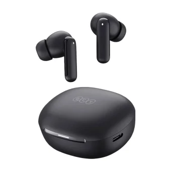 QCY MeloBuds Ν30 (HT16) Bluetooth Handsfree Ακουστικά με Αντοχή στον Ιδρώτα και Θήκη Φόρτισης Μαύρα QCY-HT16 Black
