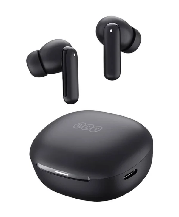 QCY MeloBuds Ν30 (HT16) Bluetooth Handsfree Ακουστικά με Αντοχή στον Ιδρώτα και Θήκη Φόρτισης Μαύρα QCY-HT16 Black