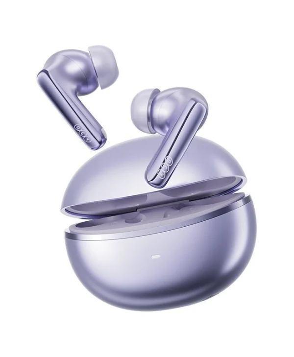 QCY Melobuds N70 Bluetooth Handsfree Ακουστικά με Αντοχή στον Ιδρώτα και Θήκη Φόρτισης Μωβ QCY-HT18 Purple